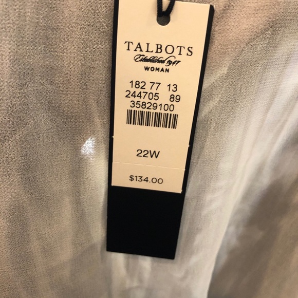 Talbots Pleated Charcoal Grey Skirt Size 22W - Picture 9 of 10